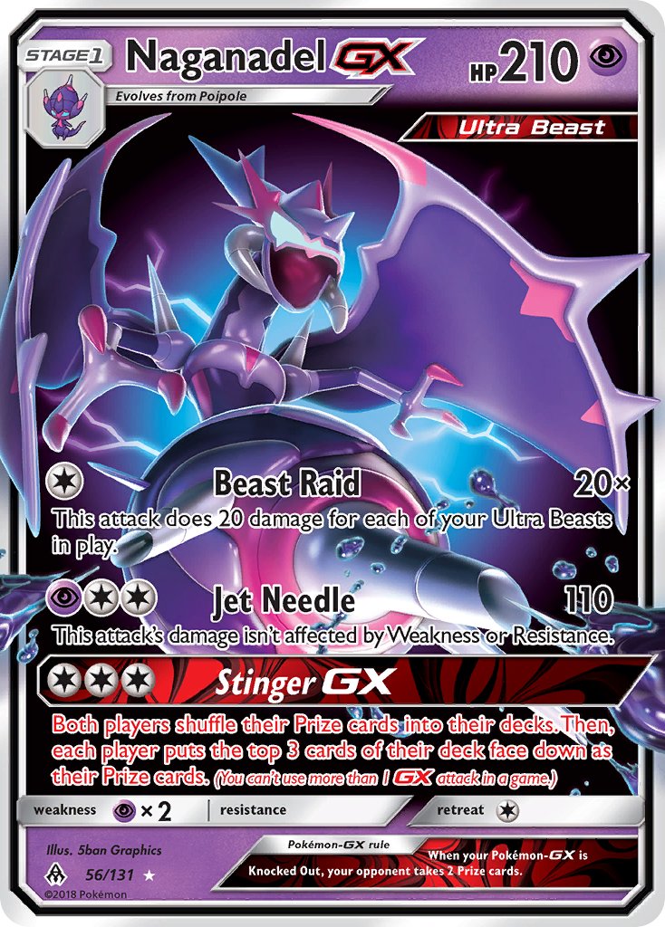 Naganadel GX - 056/131 (FLI) Ultra Rare - Near Mint Holofoil