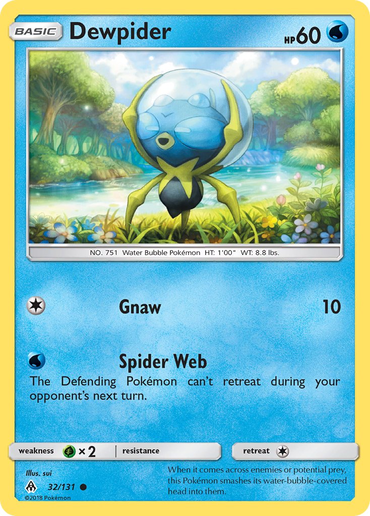 Dewpider - 032/131 (FLI) Common - Near Mint