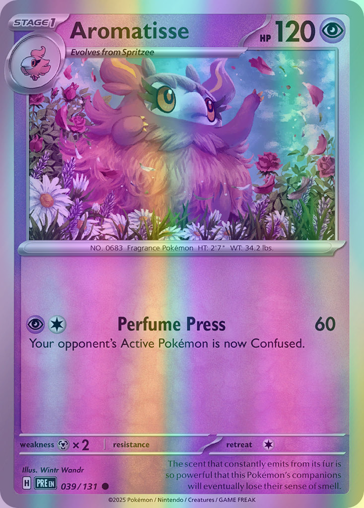 Aromatisse - 039/131 (PRE) Common - Near Mint Reverse Holofoil