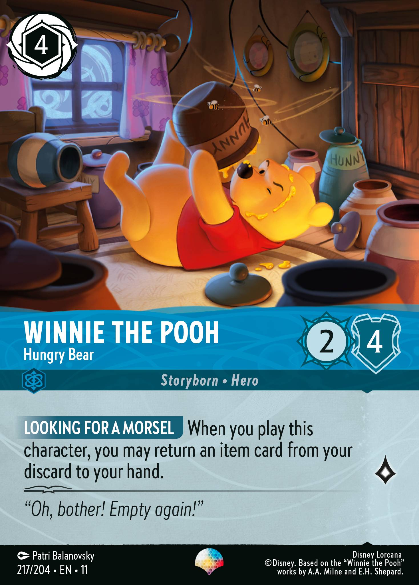 Winnie the Pooh - Hungry Bear (217/204 - Winterspell) Epic