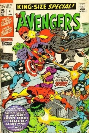 THE AVENGERS ANNUAL (1967 Series) #4 (3.5) Reprints Avengers 5 & 6