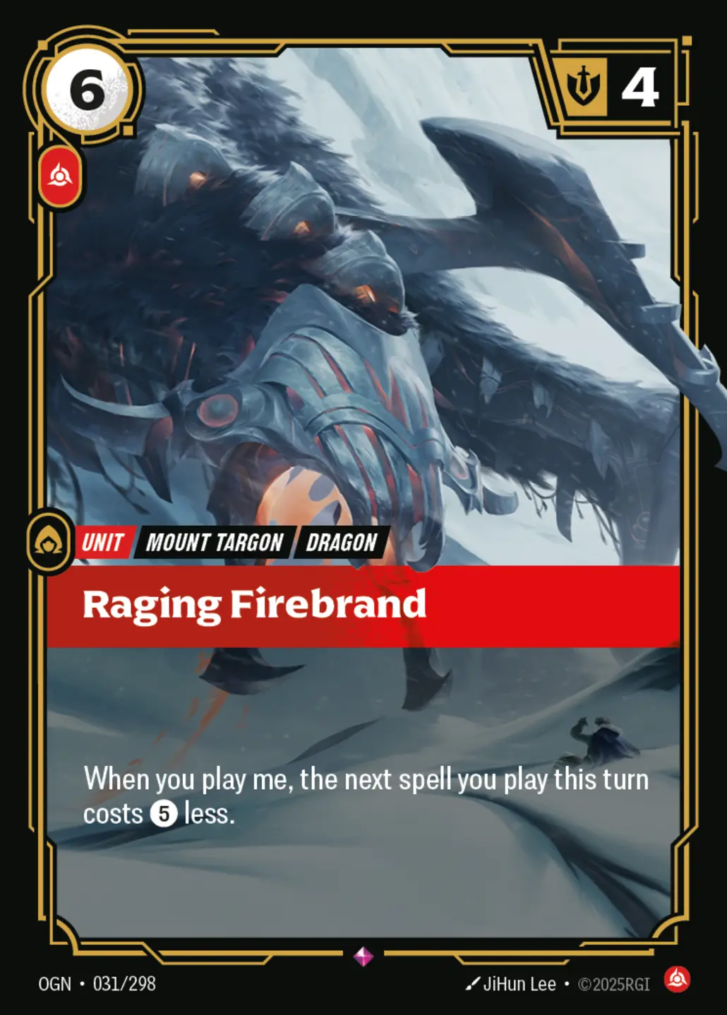Raging Firebrand - 031/298 (OGN) Rare