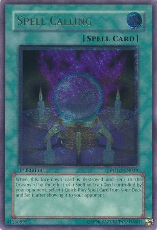 Spell Calling (POTD-EN039) Ultimate Rare - Near Mint 1st Edition