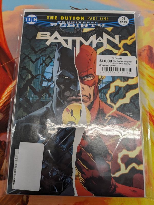 Batman/Flash: The Button Storyline #1-4  Comic Bundle (Complete Series)