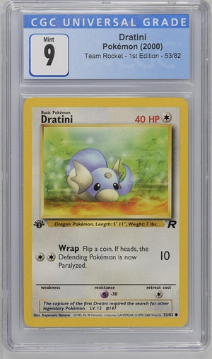Dratini - 53/82 (TR) Common (Graded - CGC 9.0) 1st Edition
