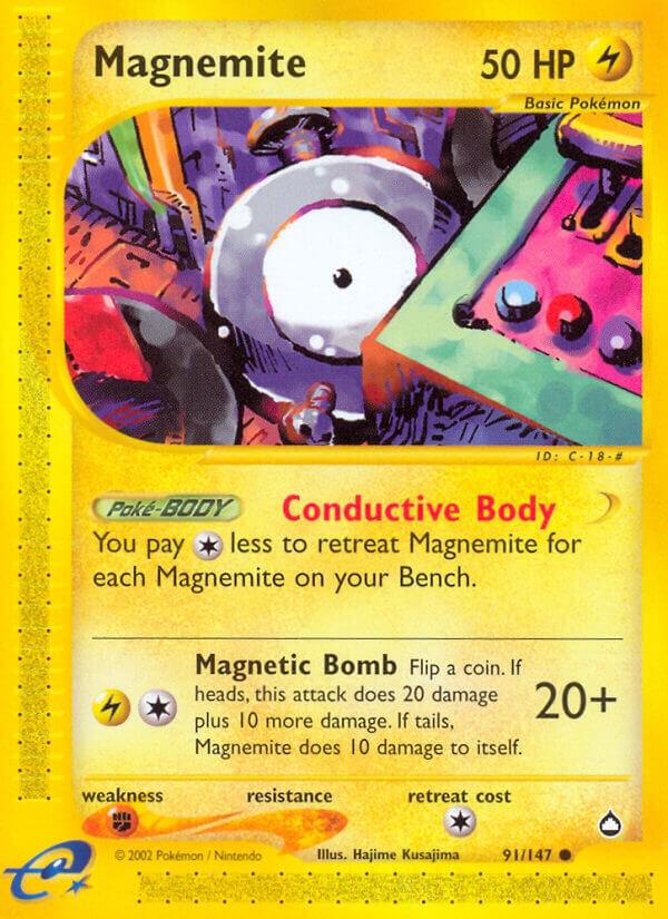 Magnemite - 091/147 (AQ) Common Near Mint
