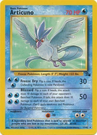 Articuno - 17/62 (FO) Rare - Light Play Unlimited