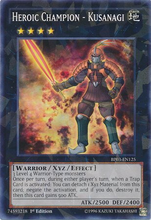 Heroic Champion - Kusanagi (Shatterfoil) (BP03-EN125) Shatterfoil Rare - Near Mint 1st Edition