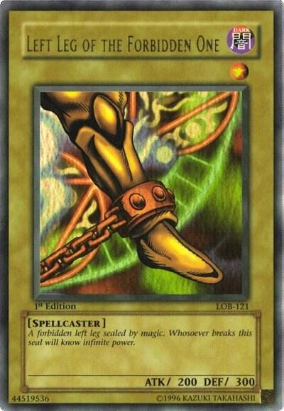 Left Leg of the Forbidden One (LOB-121) Light Play Unlimited