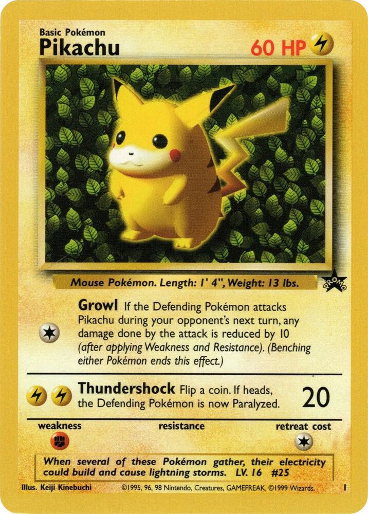 Pikachu (1) WoTC (PR) Promo - Damaged