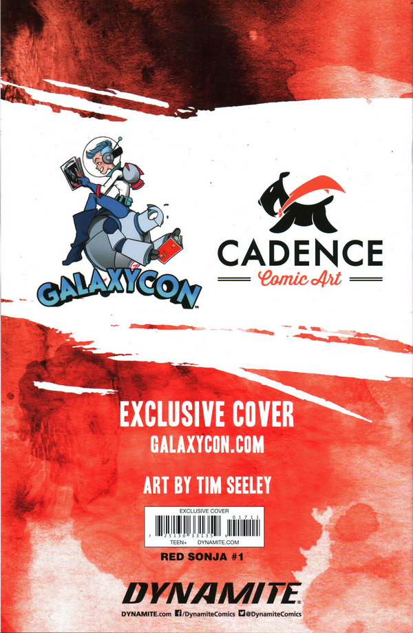 Red Sonja #1 Exclusive GalaxyCon Tim Seeley Trade Cover Variant