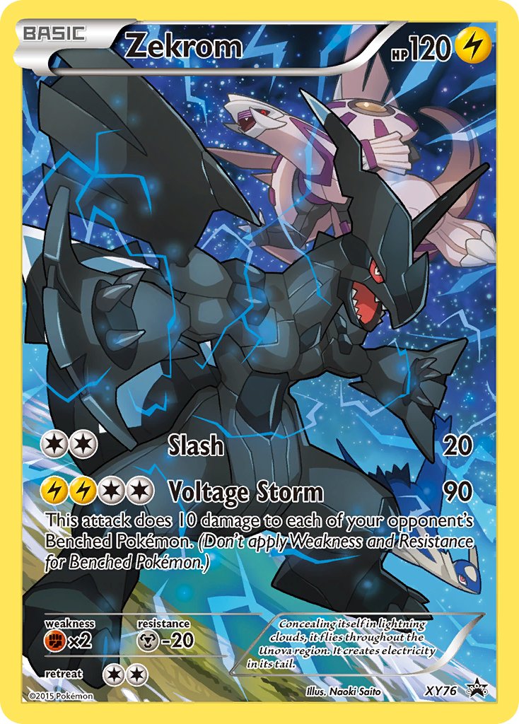 Zekrom (Full Art Promo) - XY76 (XY:PR) Promo - Near Mint Holofoil
