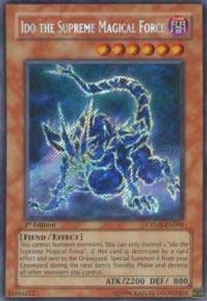 Ido the Supreme Magical Force (CRMS-EN096) Secret Rare - Unlimited Light Play
