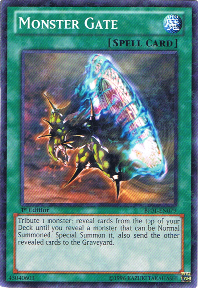 Monster Gate (Starfoil) (BP01-EN079) Starfoil Rare - Near Mint 1st Edition