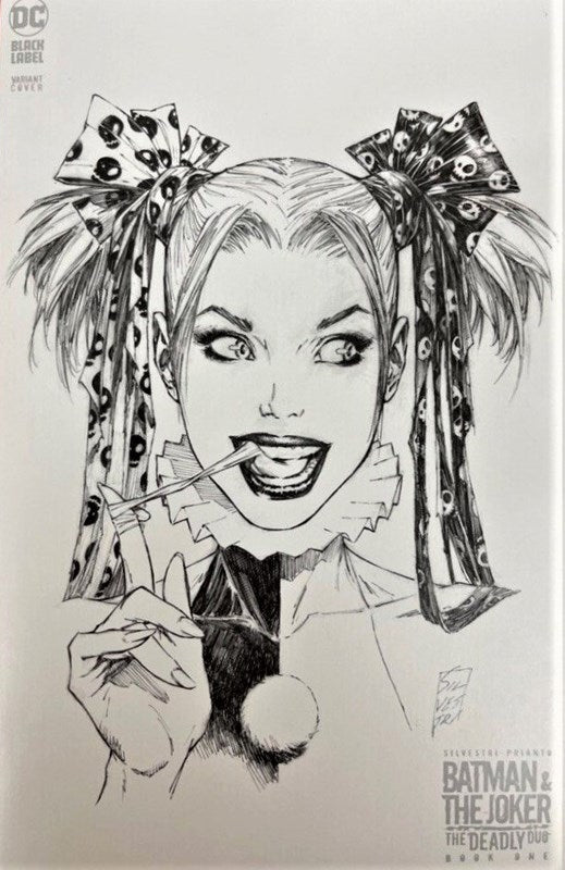 Batman & the Joker: The Deadly Duo (2022 Series) #1 (9.8) 1:50 Marc Silvestri Black & White Variant