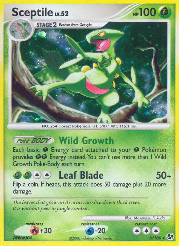 Sceptile - 008/106 (GE) Holo Rare - Damaged Holofoil