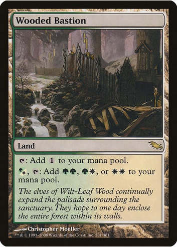 Wooded Bastion (SHM-R-FOIL) Light Play