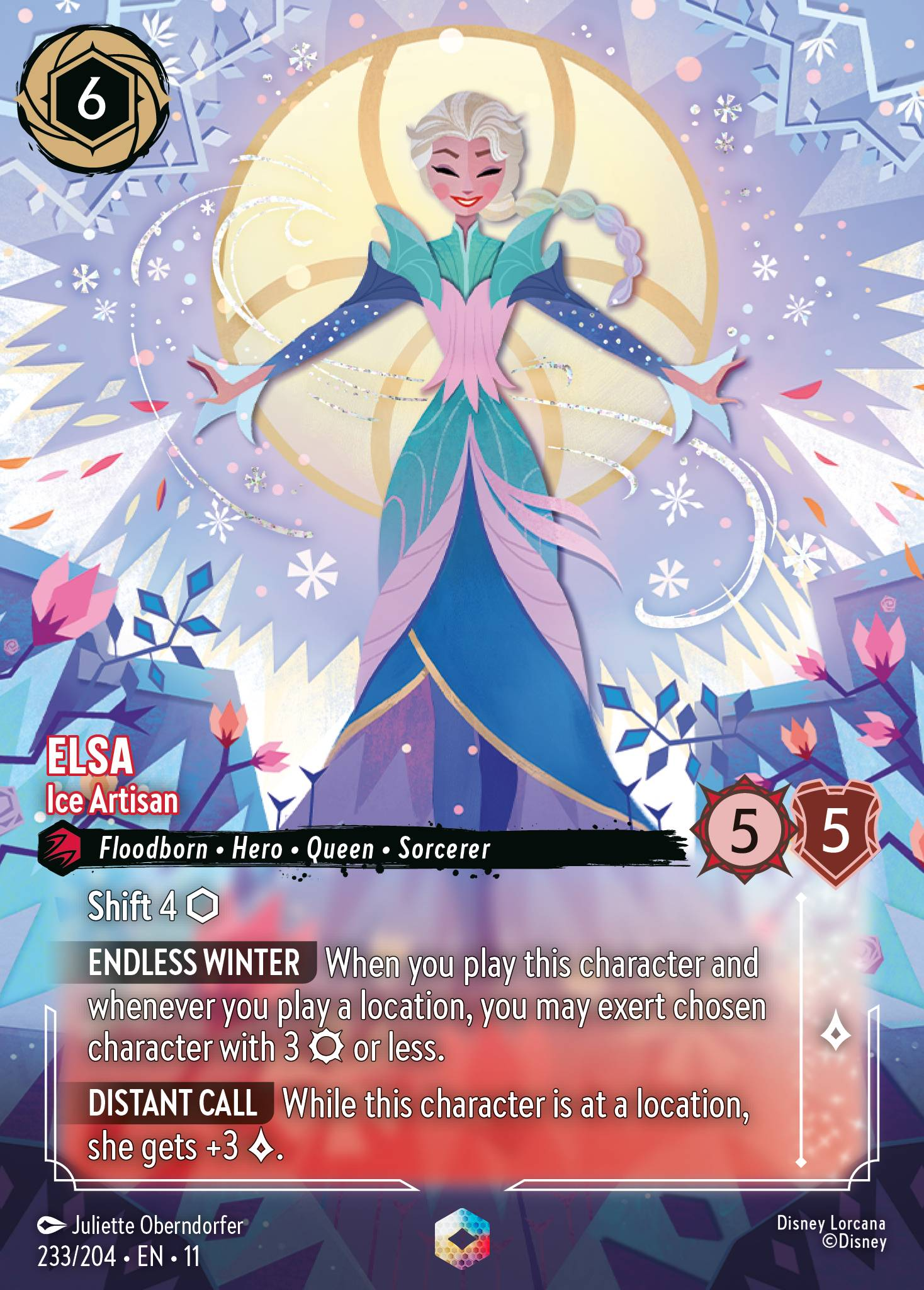 Elsa - Ice Artisan (233/204 - Winterspell) Enchanted