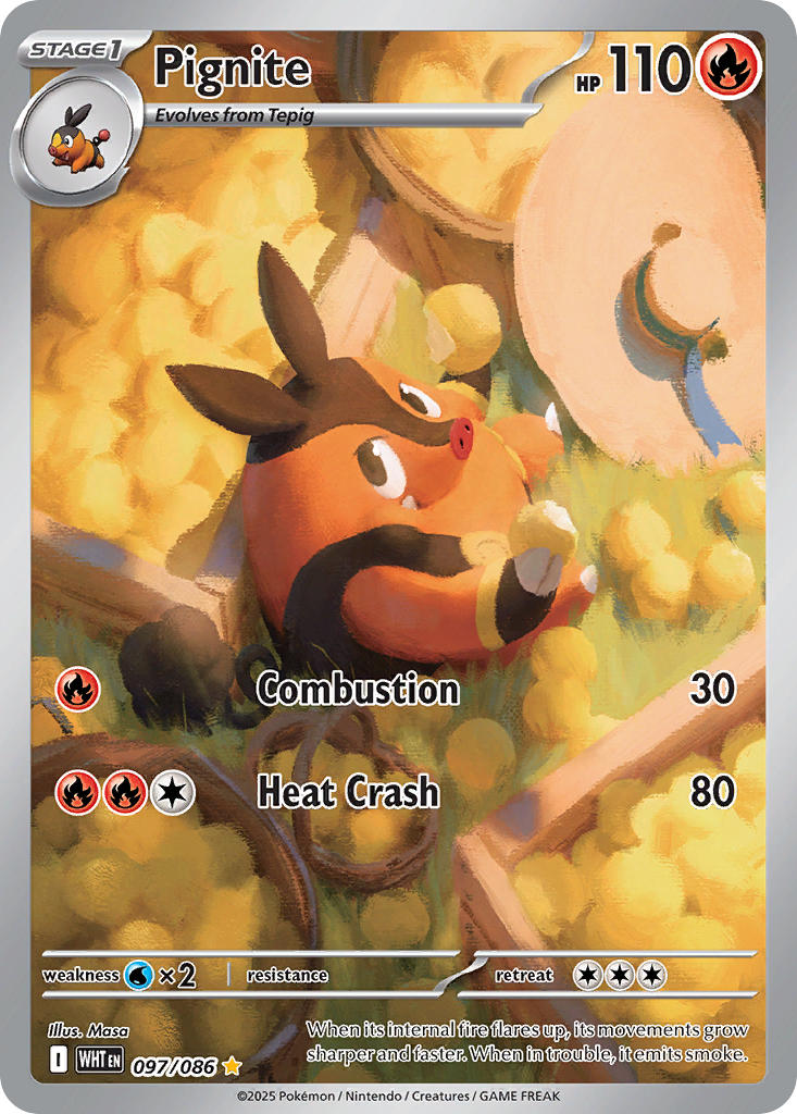 Pignite - 097/086 (WHT) Illustration Rare