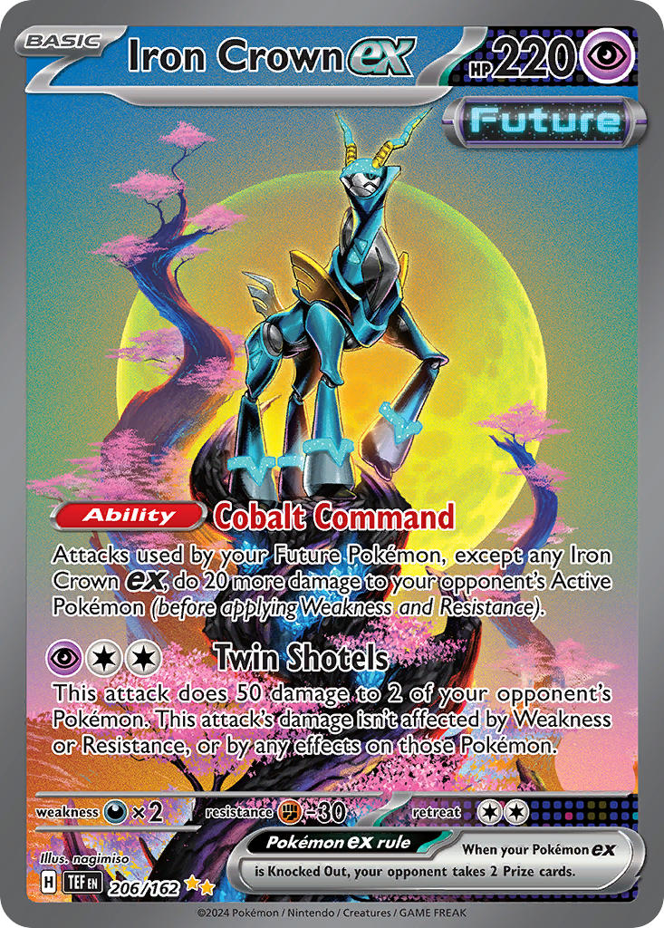 Iron Crown ex - 206/162 (TEF) Special Illustration Rare - Near Mint Ho Iron Crown ex - 206/162 (TEF) Special Illustration Rare - Near Mint Ho