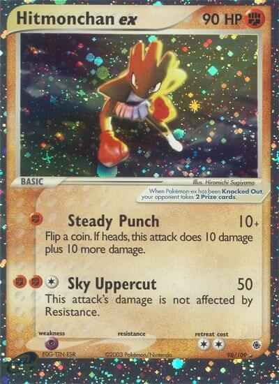 Hitmonchan ex - 98/109 (RS) Ultra Rare - Heavy Play Holofoil