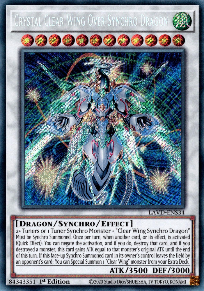 Crystal Clear Wing Over Synchro Dragon (LAVD-ENS34)