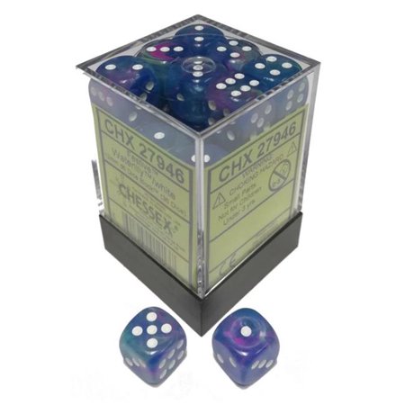 CHX27946: Festive - 12mm D6 Waterlily w/white (36)