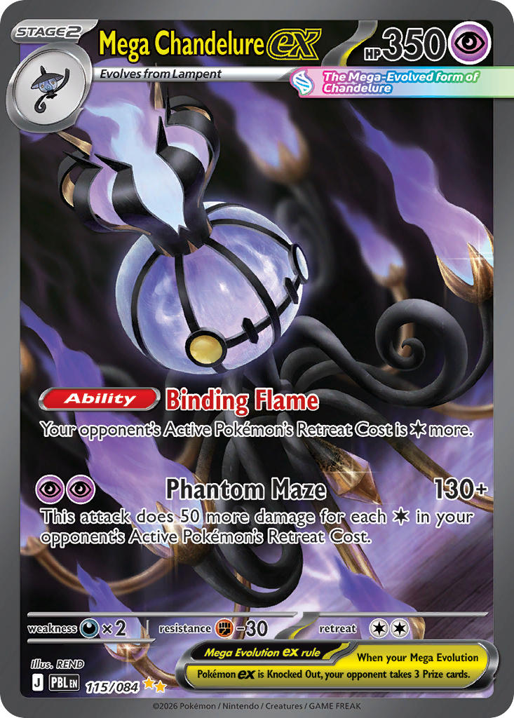 Mega Chandelure ex - 115/084 (PBL) Special Illustration Rare