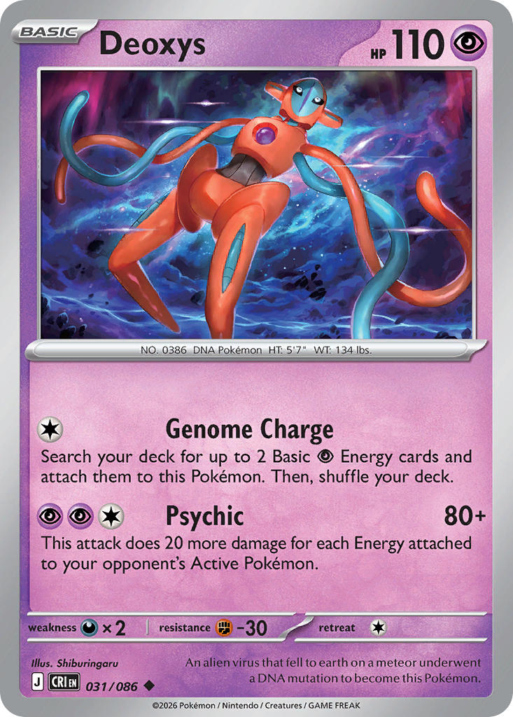 Deoxys - 031/086 (CRI) Uncommon