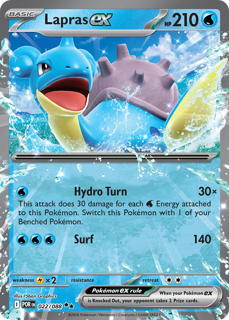 Lapras ex - 022/088 (POR) Double Rare