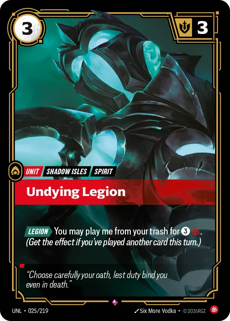 Undying Legion - 025/219 (UNL) Rare