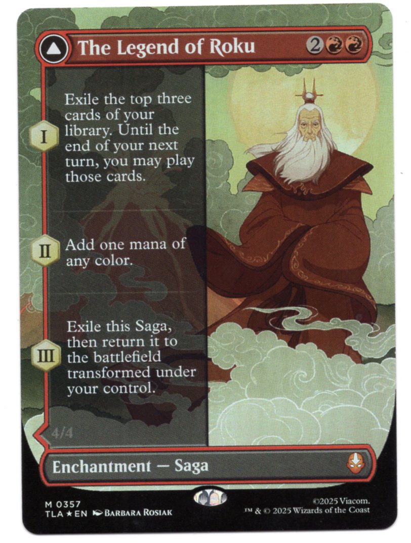 The Legend of Roku (Borderless)(TLA-M-FOIL) Misprint