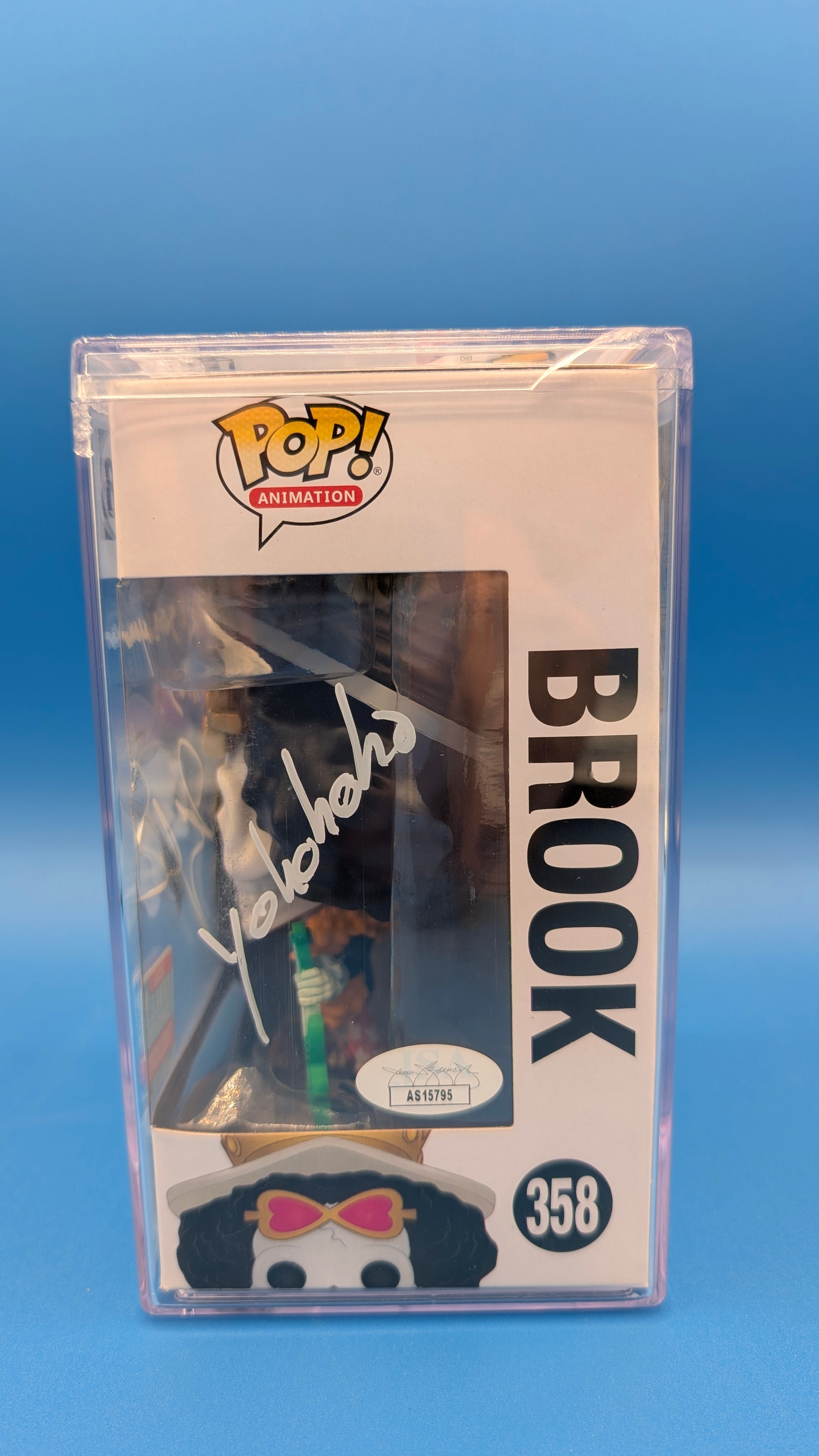 POP Figure: One Piece #0358 - Brook (2018 Fall Convention Exclusive) (Signed by Ian Sinclair) (JSA Certified AS15795)