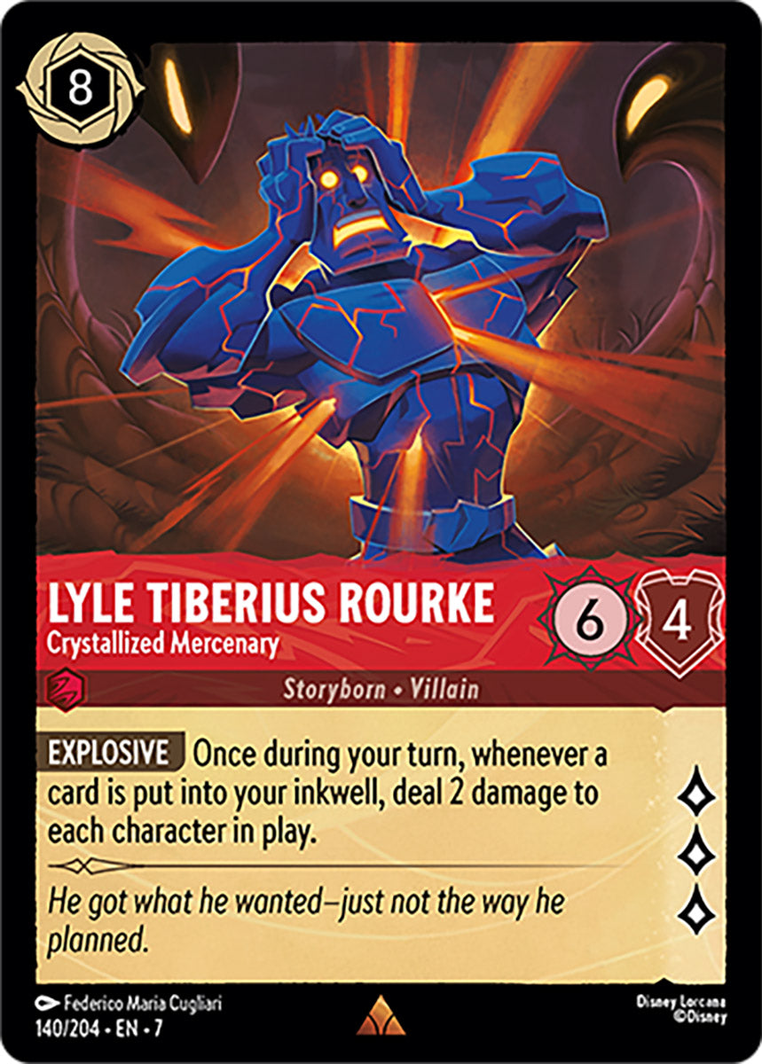 Lyle Tiberius Rourke - Crystallized Mercenary (Archazia's Island - 140/204) Rare