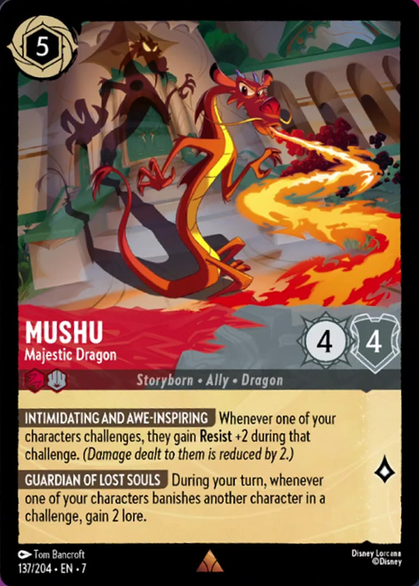 Mushu - Majestic Dragon (Archazia's Island - 137/204) Rare