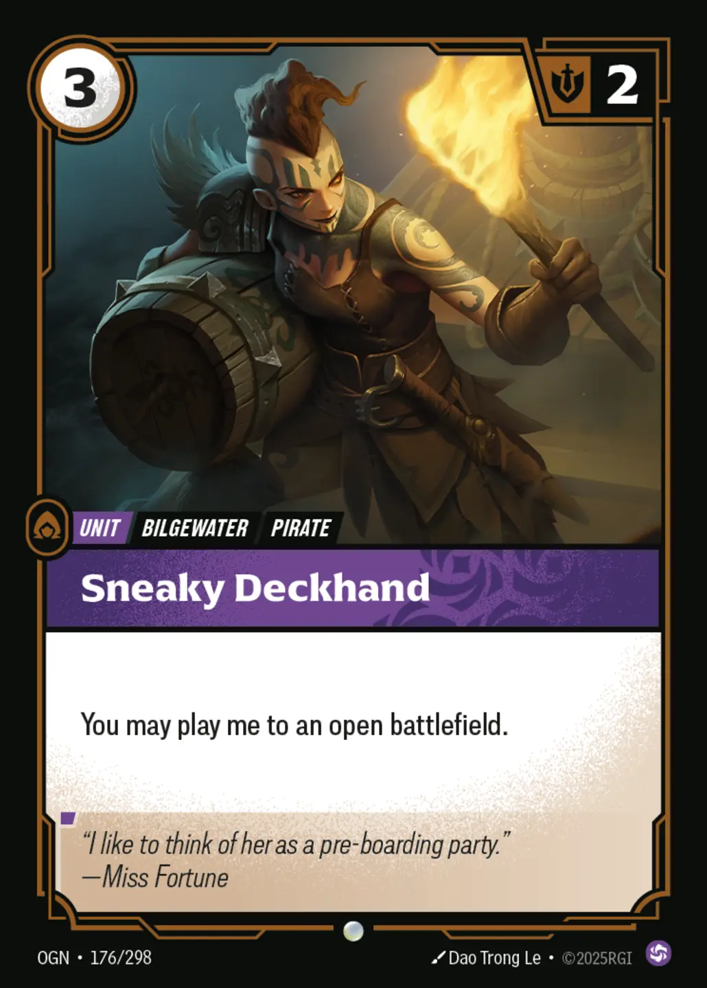 Sneaky Deckhand - 176/298 (OGN) Common
