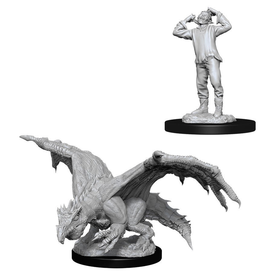 D&D: Nolzur's Marvelous Miniatures - Green Dragon Wyrmling & Afflicted Elf (90029)