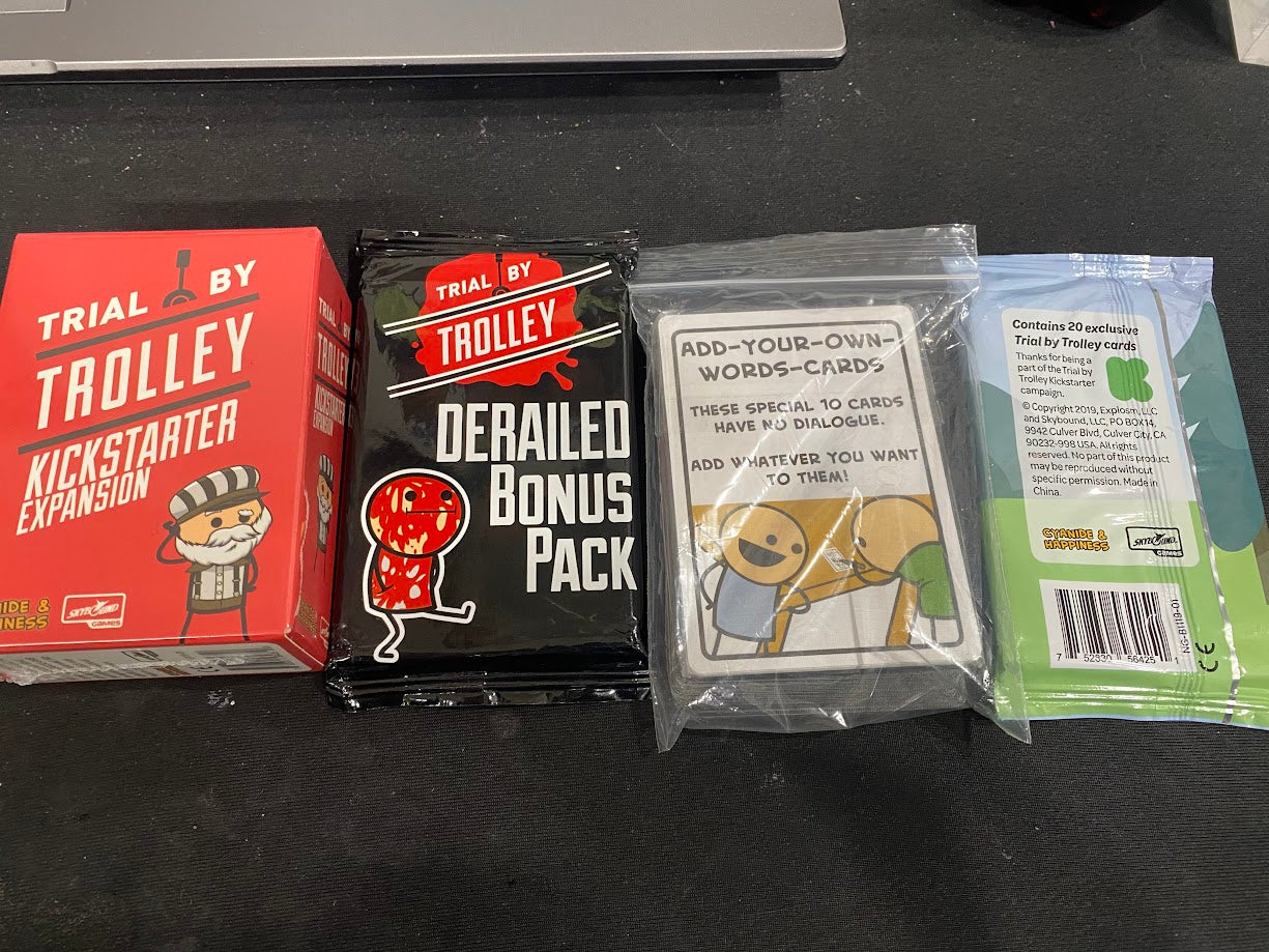 Trial by Trolley Kickstarter Rewards Bundle