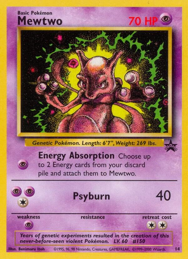 Mewtwo - 14 (BSP) WoTC Promo - Light Played