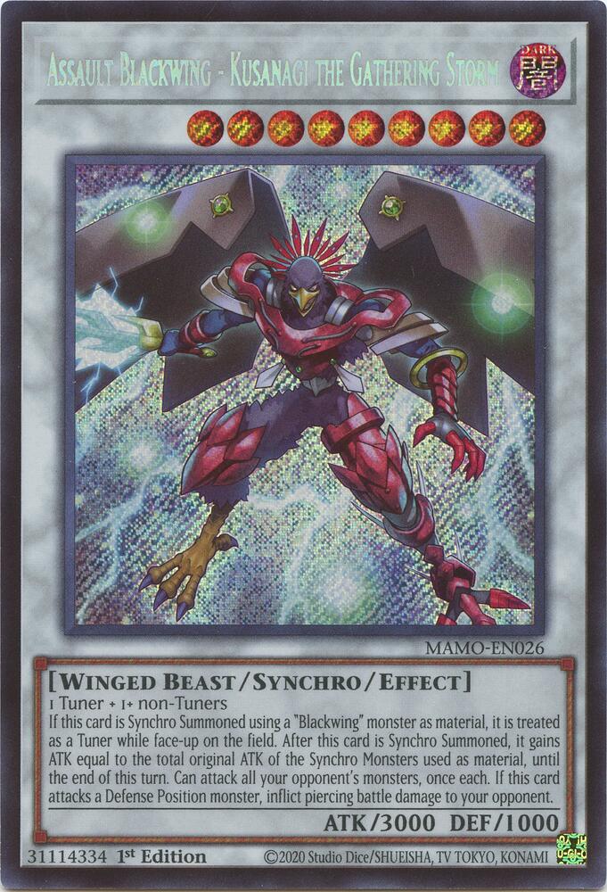 Assault Blackwing - Kusanagi the Gathering Storm (MAMO-EN026)