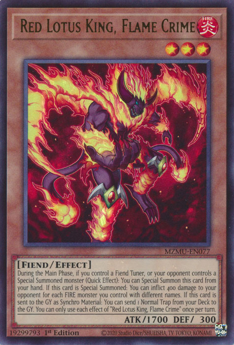 Red Lotus King, Flame Crime (MZMU-EN077)