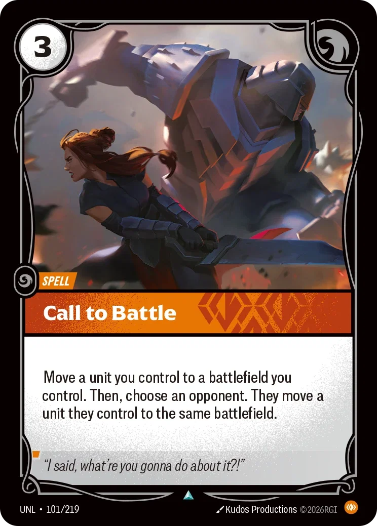 Call to Battle - 101/219 (UNL) Uncommon