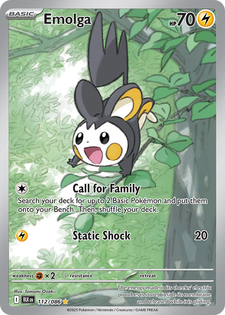 Emolga - 112/086 (BLK) Illustration Rare
