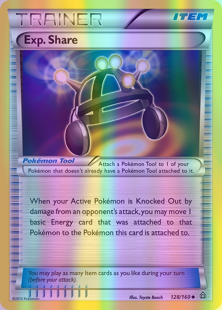 Exp. Share - 128/160 (PRC) Uncommon - Near Mint Reverse Holofoil