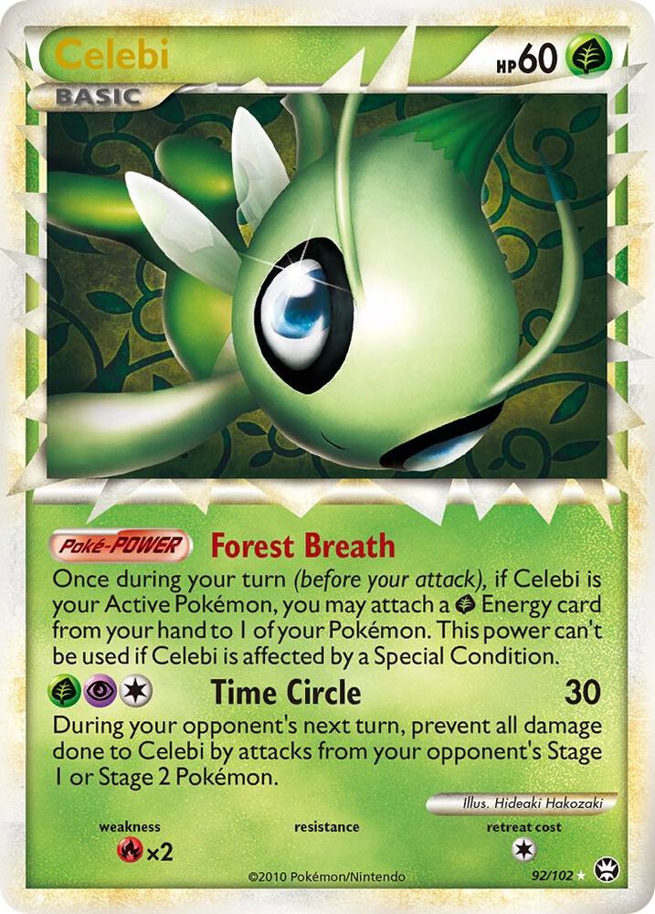 Celebi Prime (92/102) Moderate Play