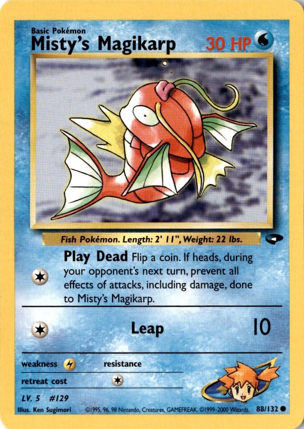 Misty's Magikarp - 88/132 (G2) Common - Near Mint Unlimited