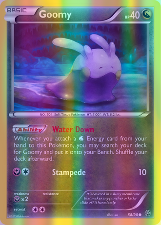 Goomy - 058/098 (AOR) Common - Near Mint Reverse Holofoil