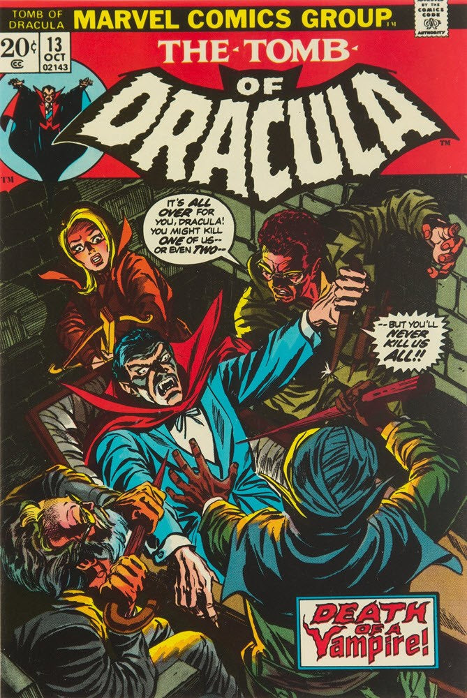 TOMB OF DRACULA (1972 Series) #13 (6.0) Origin of Blade - Cameo App of Deacon Frost