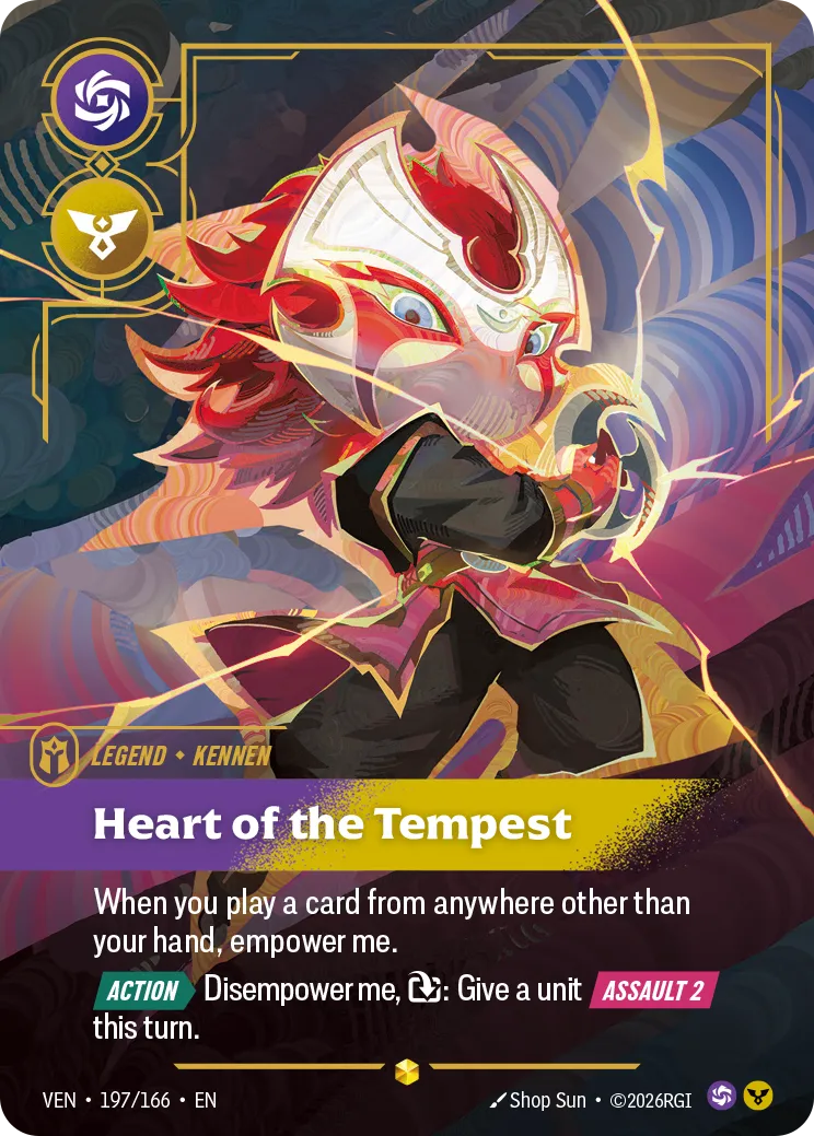 Yordle, Kennen - Heart of the Tempest (Overnumbered) - 197/166 (VEN) Rare