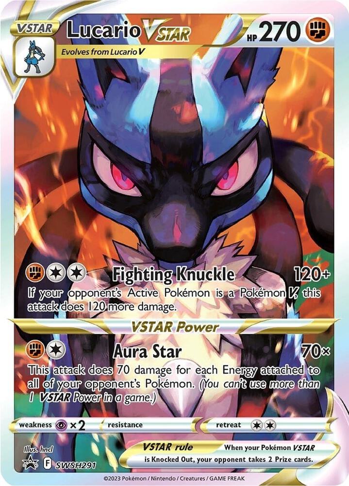 Lucario VSTAR - SWSH291 (SWSH:PR) Promo - Moderate Play Holofoil
